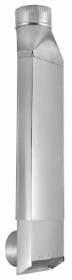 Periscope 90 Degree To Straight Rectangular Aluminum Dryer Duct Adapter