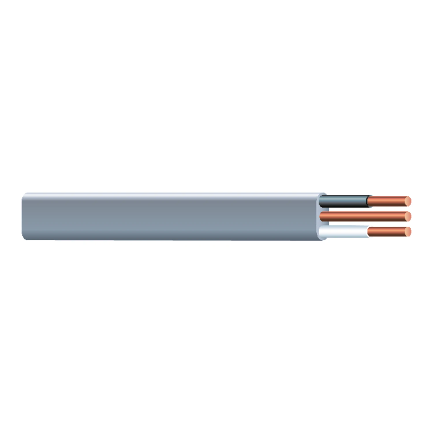 14 Gauge 2 Conductor Underground Feeder Cable With Ground, 25 Feet Length