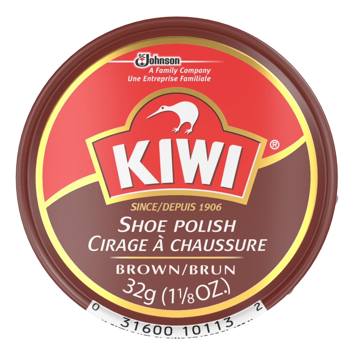 Brown Shoe Polish Paste, 1 And 1/8 Ounce Jar