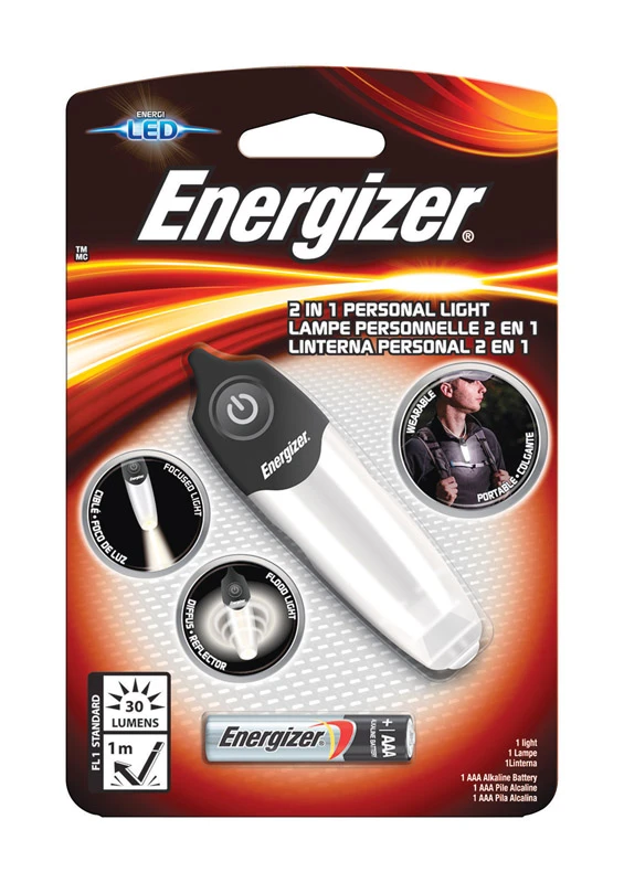 2-inch Personal Hands-free Flashlight With 1 Aaa Battery Included