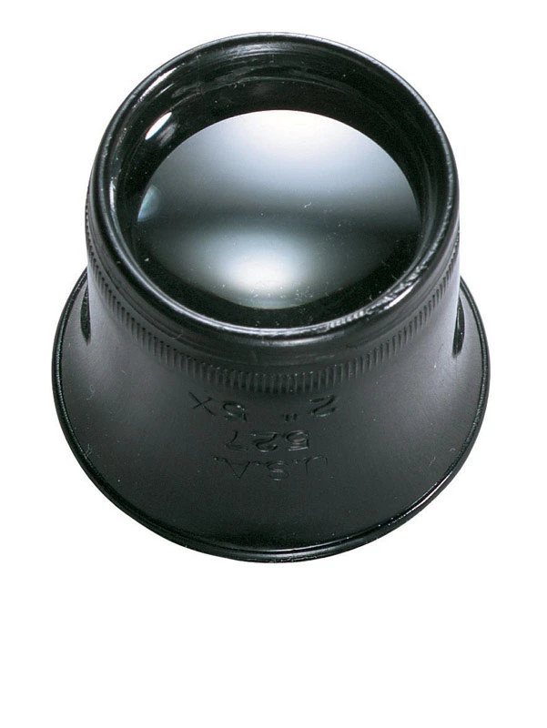 Round Magnifying Glass 5x Model 527 For Craftsmen And Jewelers