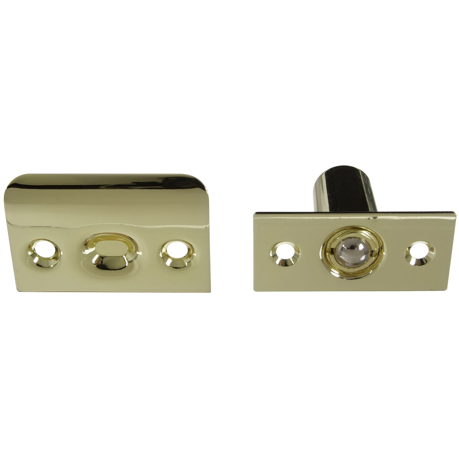 1 In. H X 2-1/8 In. W X 1-1/8 In. D Brass Steel Ball Catch