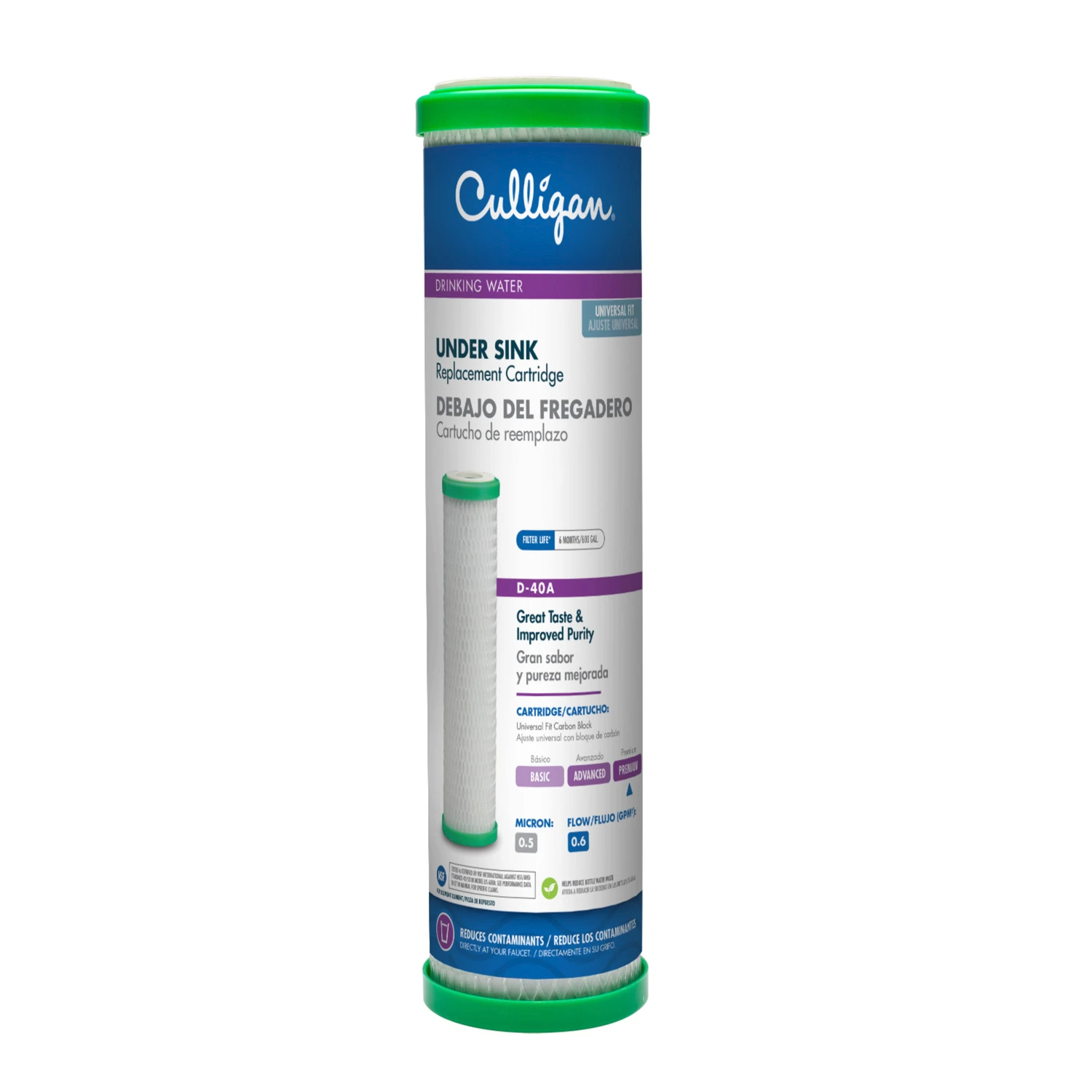 Under-sink Drinking Water Filter Replacement Cartridge For Clean Water Systems