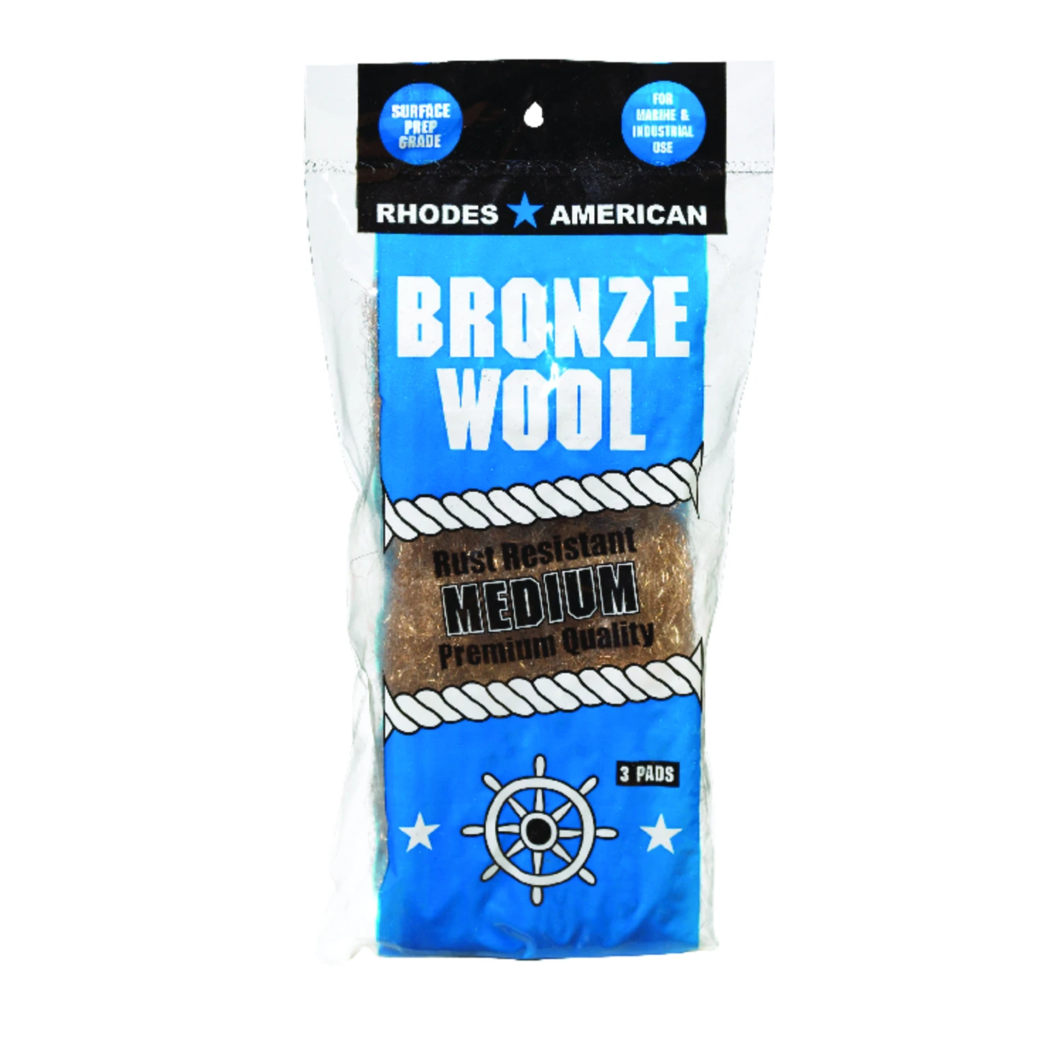 Mariner's Bronze Wool, Medium, 3-pk.