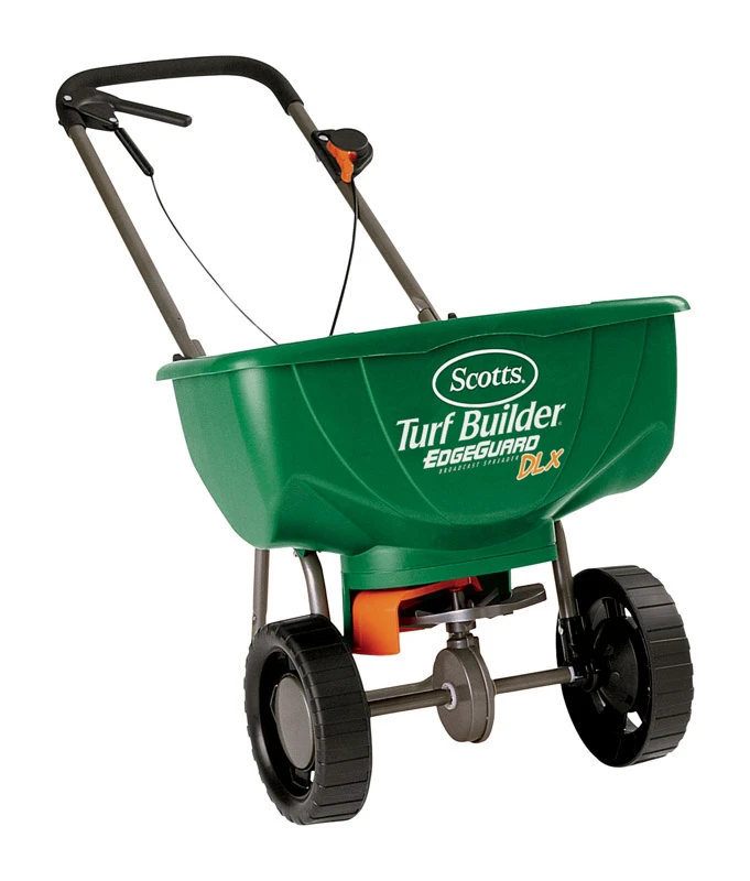 Turf Builder Edgeguard Deluxe Broadcast Spreader With 17.52 Pounds Capacity