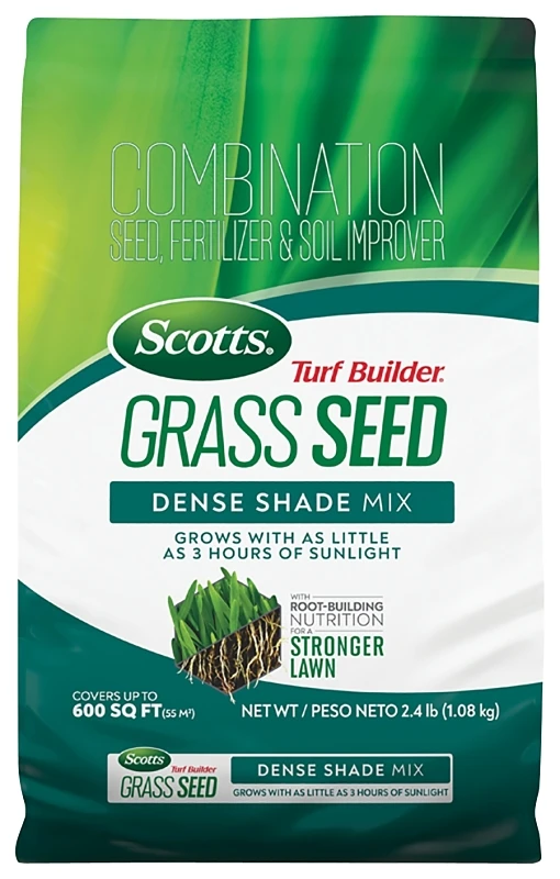 Turf Builder Grass Seed Dense Shade Mix 2.4 Pounds Covers 200 Square Feet