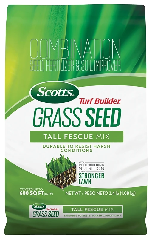 Turf Builder Tall Fescue Grass Seed Mix 2.4 Pounds Covers 200 Square Feet