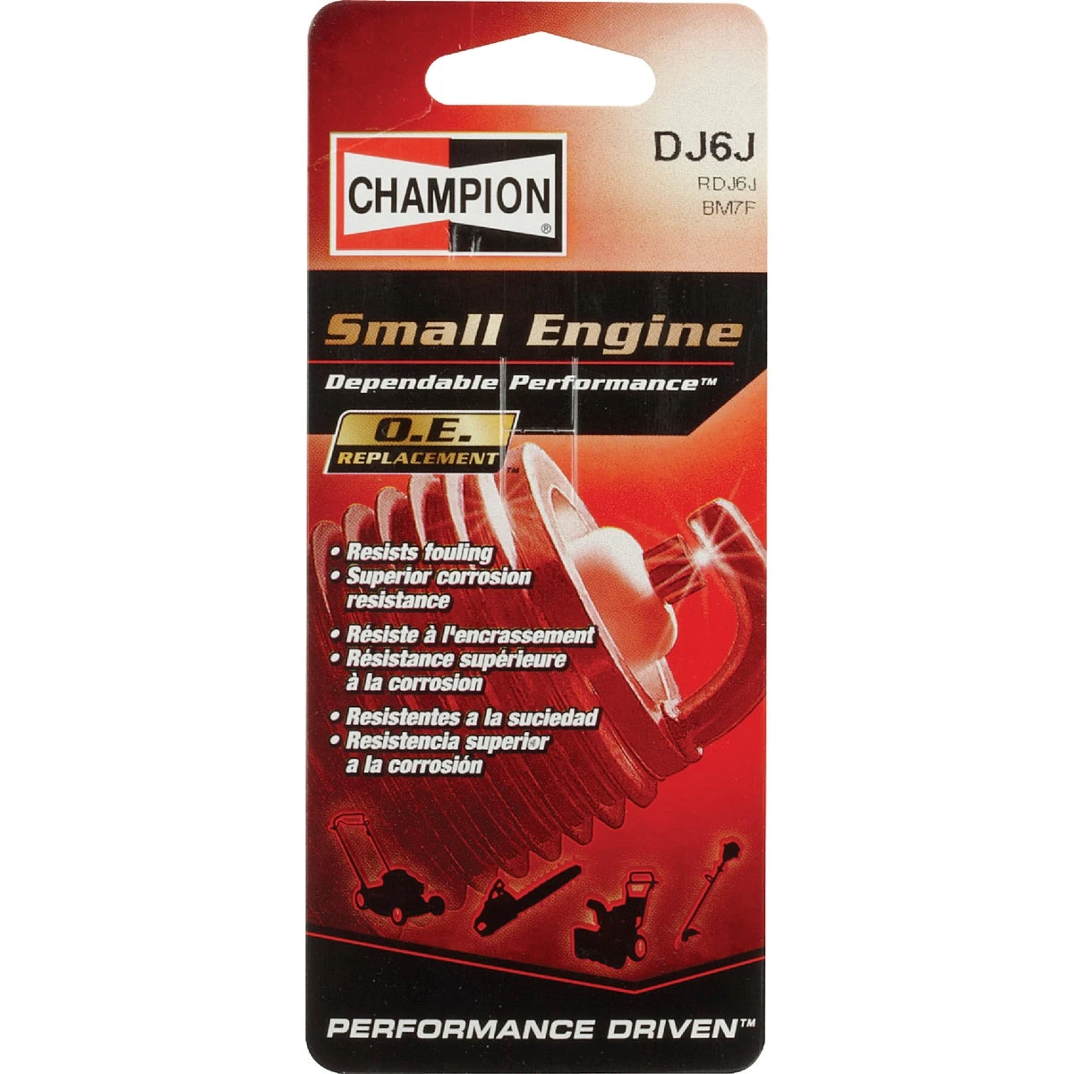 Small Engine Spark Plug Model Dj6j For Lawn Mowers And Outdoor Equipment