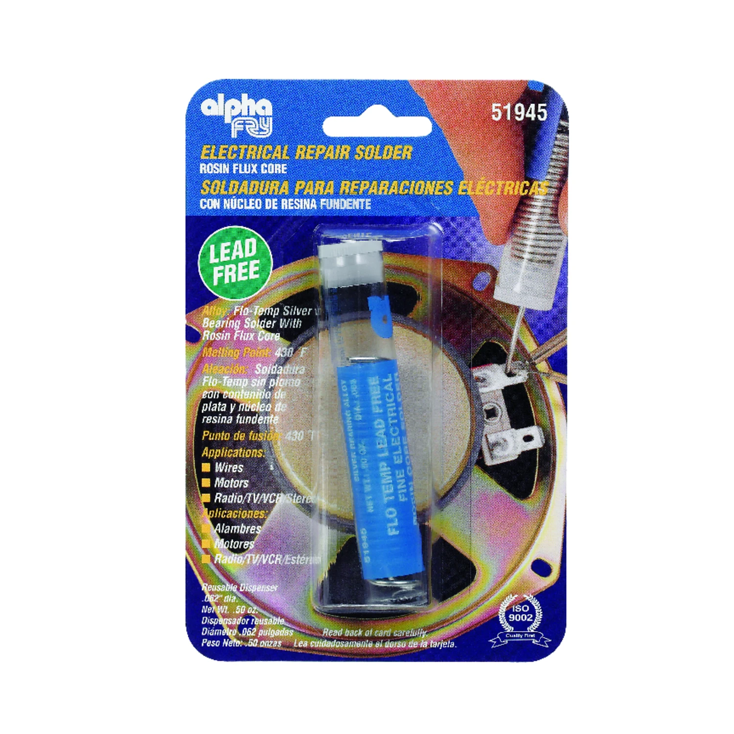 Lead-free Electrical Solder Wire, 5 Ounce Spool, 0.062 Inch Diameter