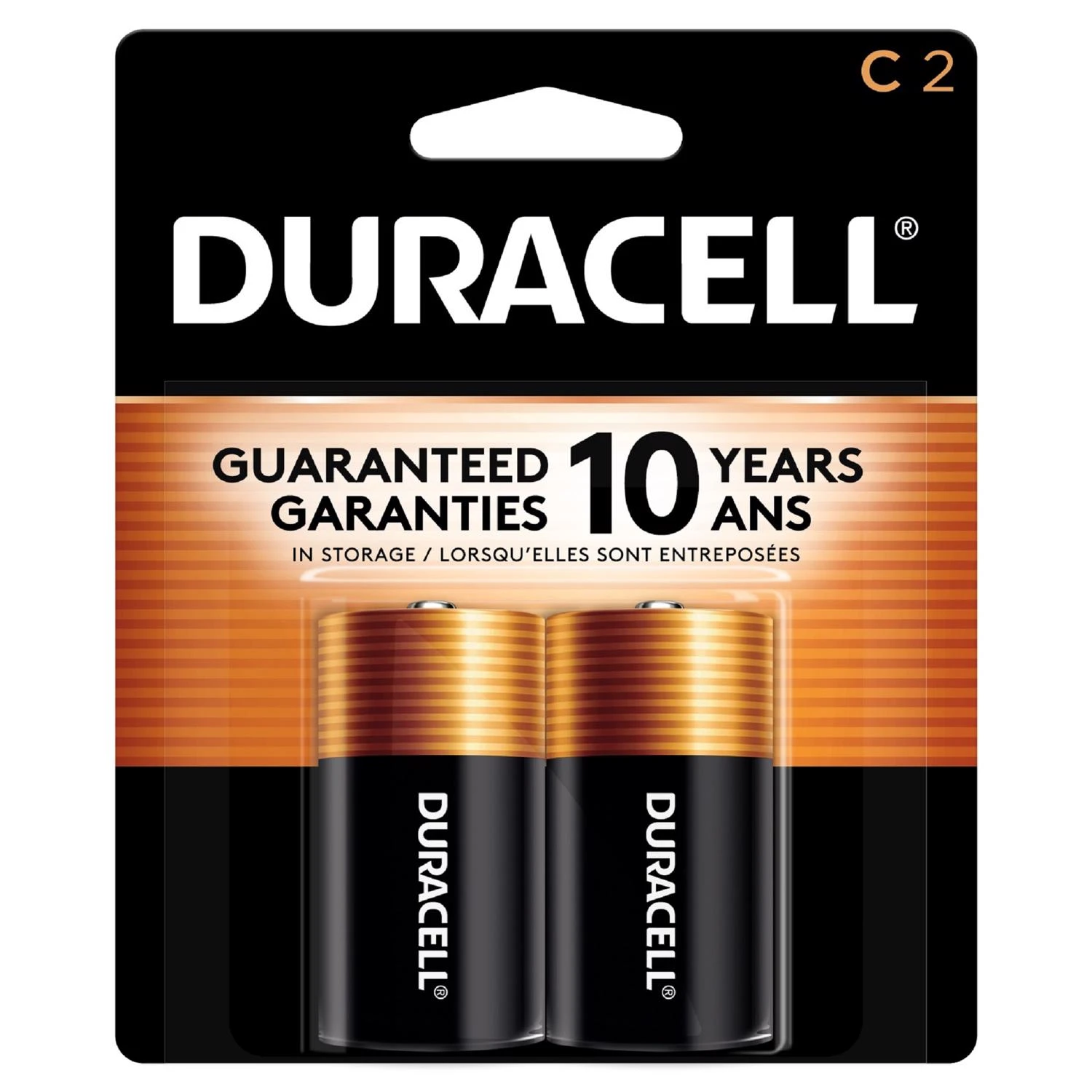 Alkaline Batteries, C, 2-pk.