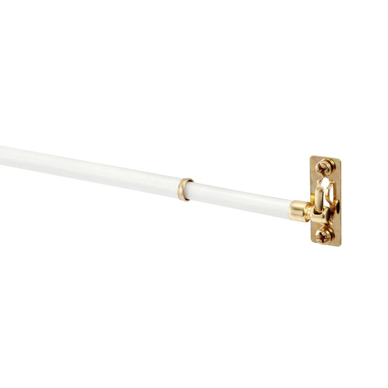 White Swivel End Sash Rod Adjustable From 5/16 Inch By 21 To 38 Inch