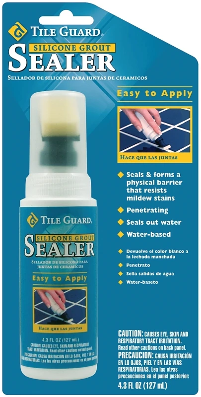 Silicone Tile Grout Sealer, 4.3 Ounce Bottle For Waterproofing And Protection