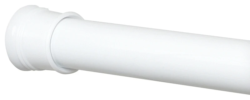 Adjustable White Tension Rod, 24 To 40 Inches Length