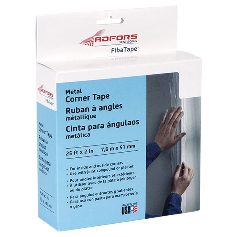 White Metal Corner Tape, 2 Inch By 25 Feet, Diy Box