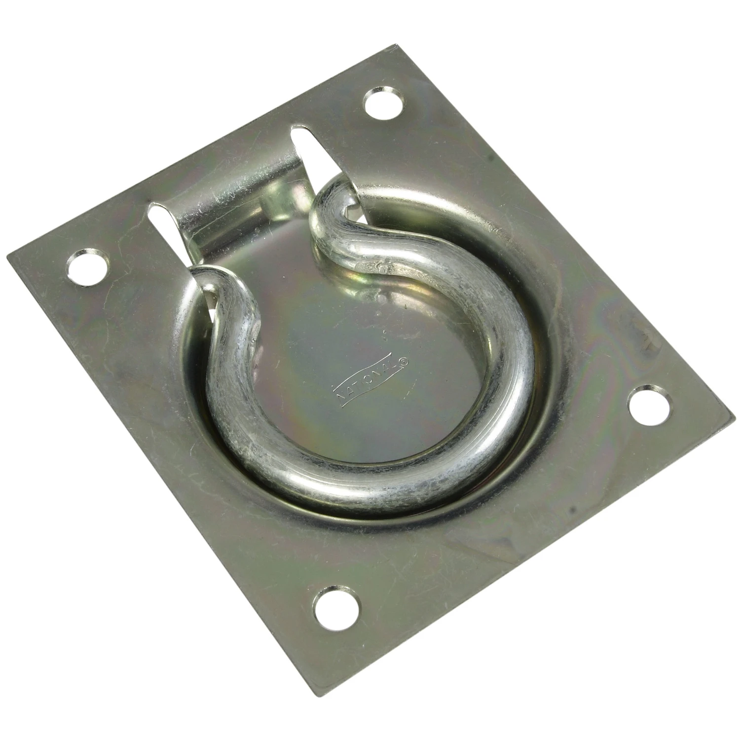 Zinc-plated Chest And Door Ring Pull Handle With 100 Pound Load Capacity