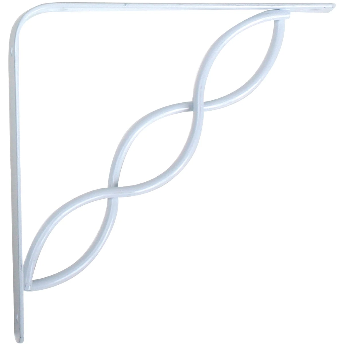 8-inch White Decorative Steel Shelf Bracket For Wall Mounting