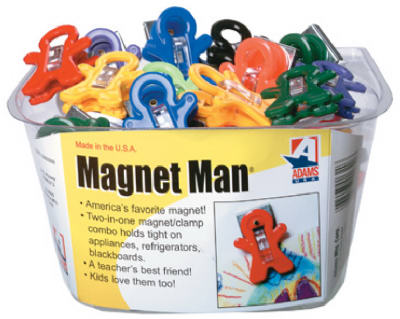 Magnet Man Clip Assorted Colors Pack