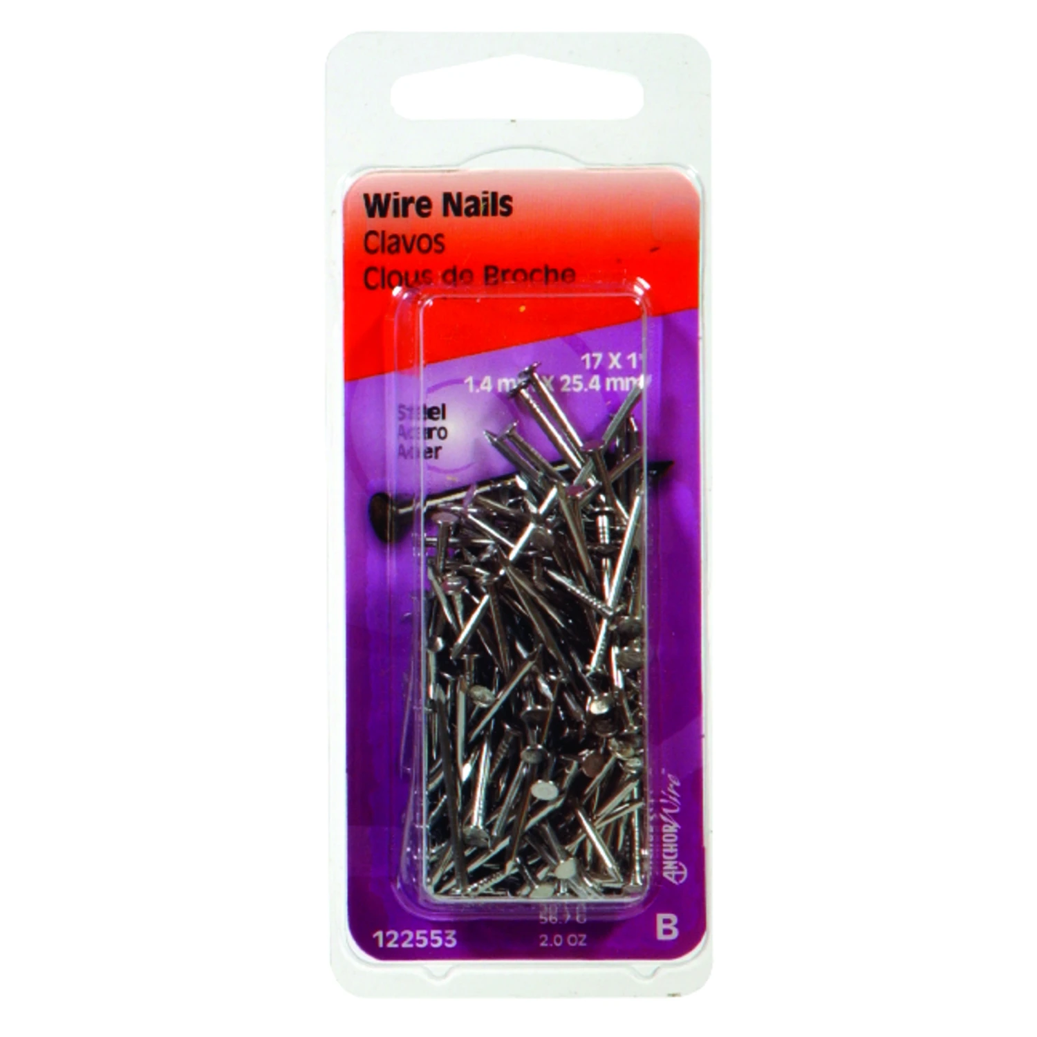 Bright Wire Nails, 1-in. X 17, 2-oz.