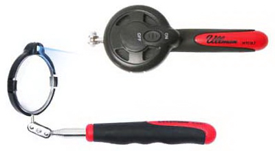 Led Lighted Telescoping Inspection Mirror, 360-degree, Extends To 36-3/8 Inches