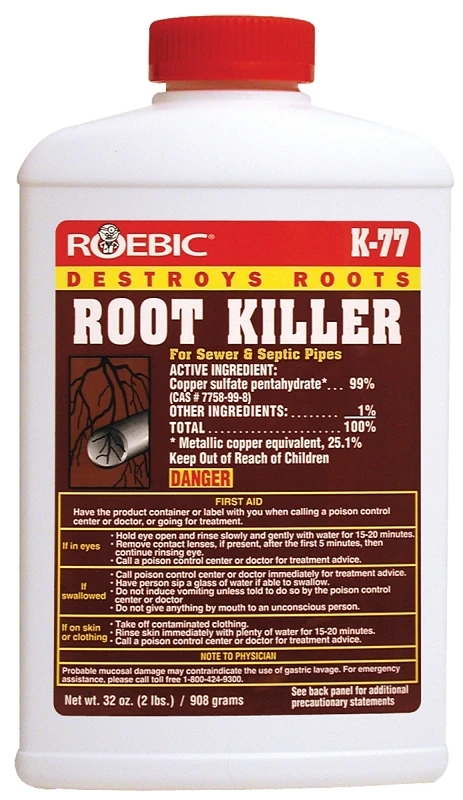 Root Killer Granules, 2 Pounds, Effective Tree And Shrub Root Control