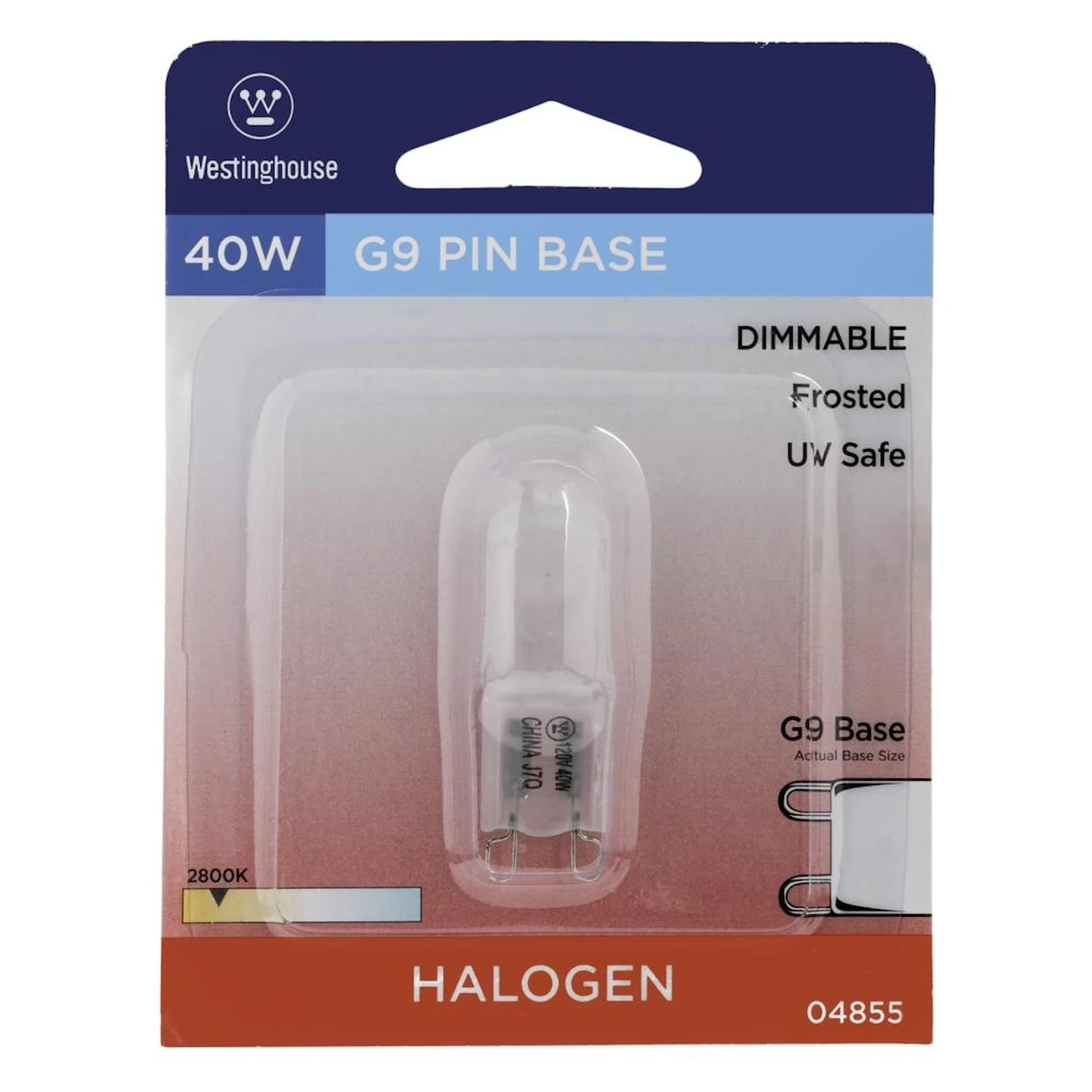 Halogen Light Bulb, 40-watts Frosted