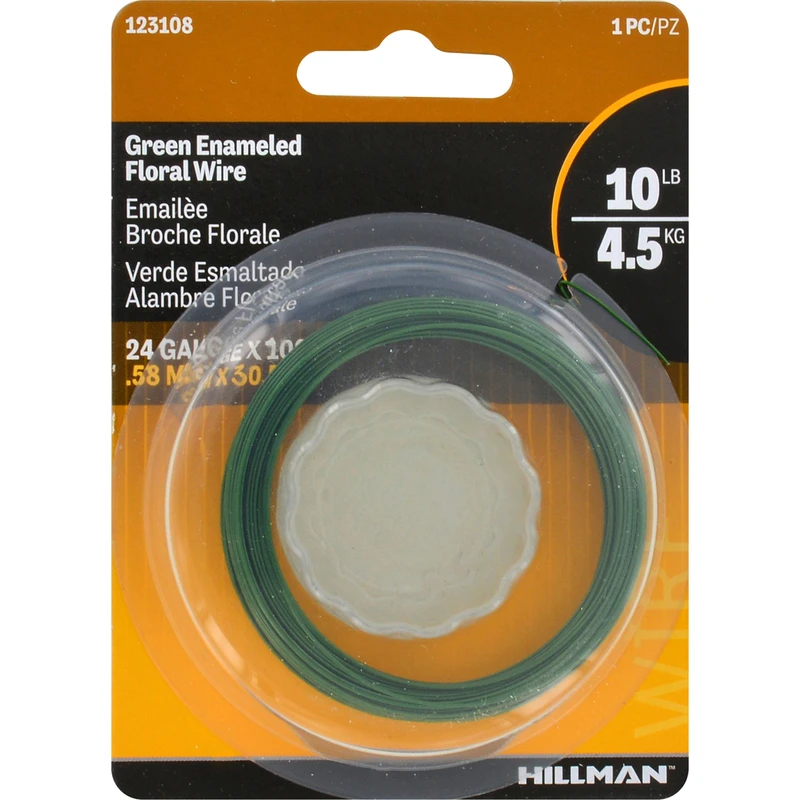 24-gauge Green Floral Wire, 100 Feet Length For Crafting And Floral Arrangements