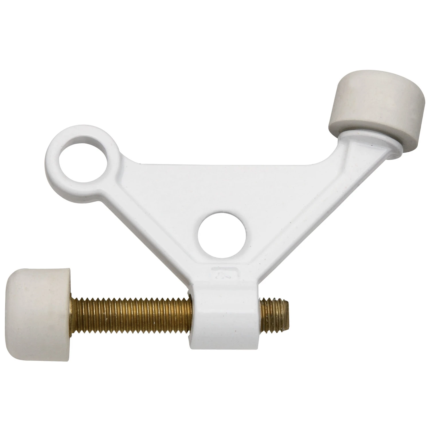 White Hinge Pin Doorstop For Door Protection And Wall Damage Prevention