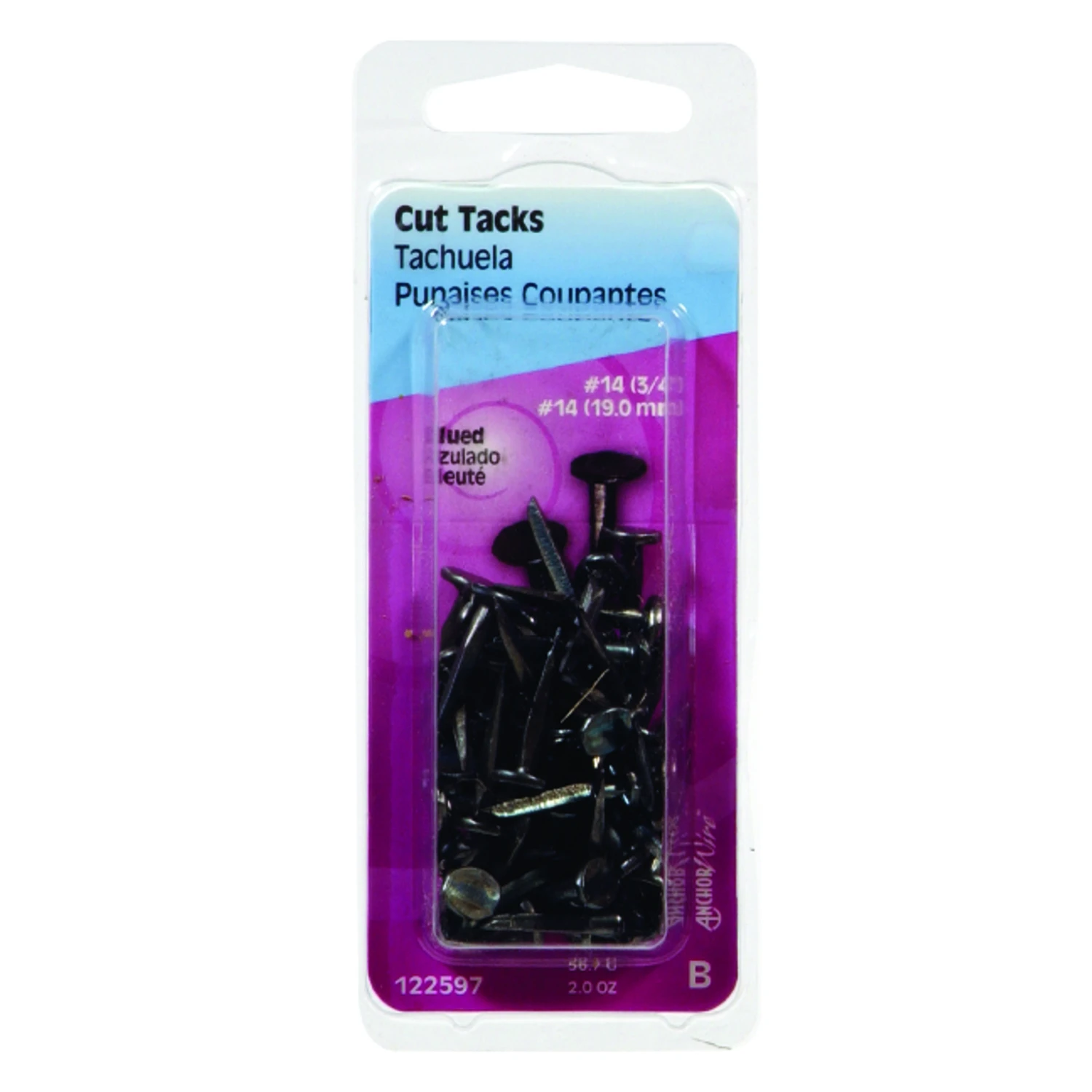 Cut Tacks, #14 Blued, 3/4-in., 2-oz.