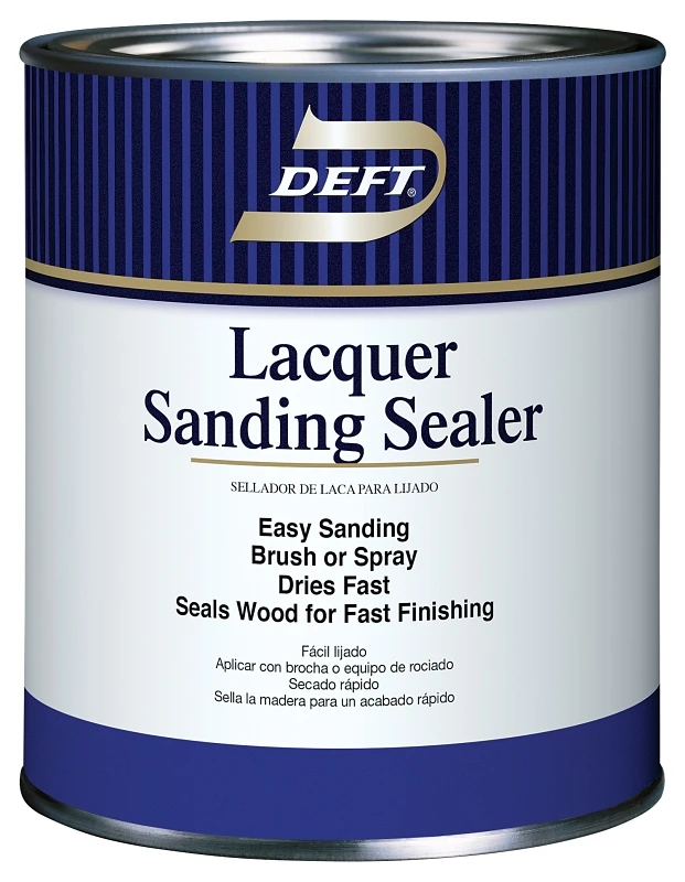 015-04 Clear Lacquer Sanding Sealer, 1 Quart Can For Wood Finishing