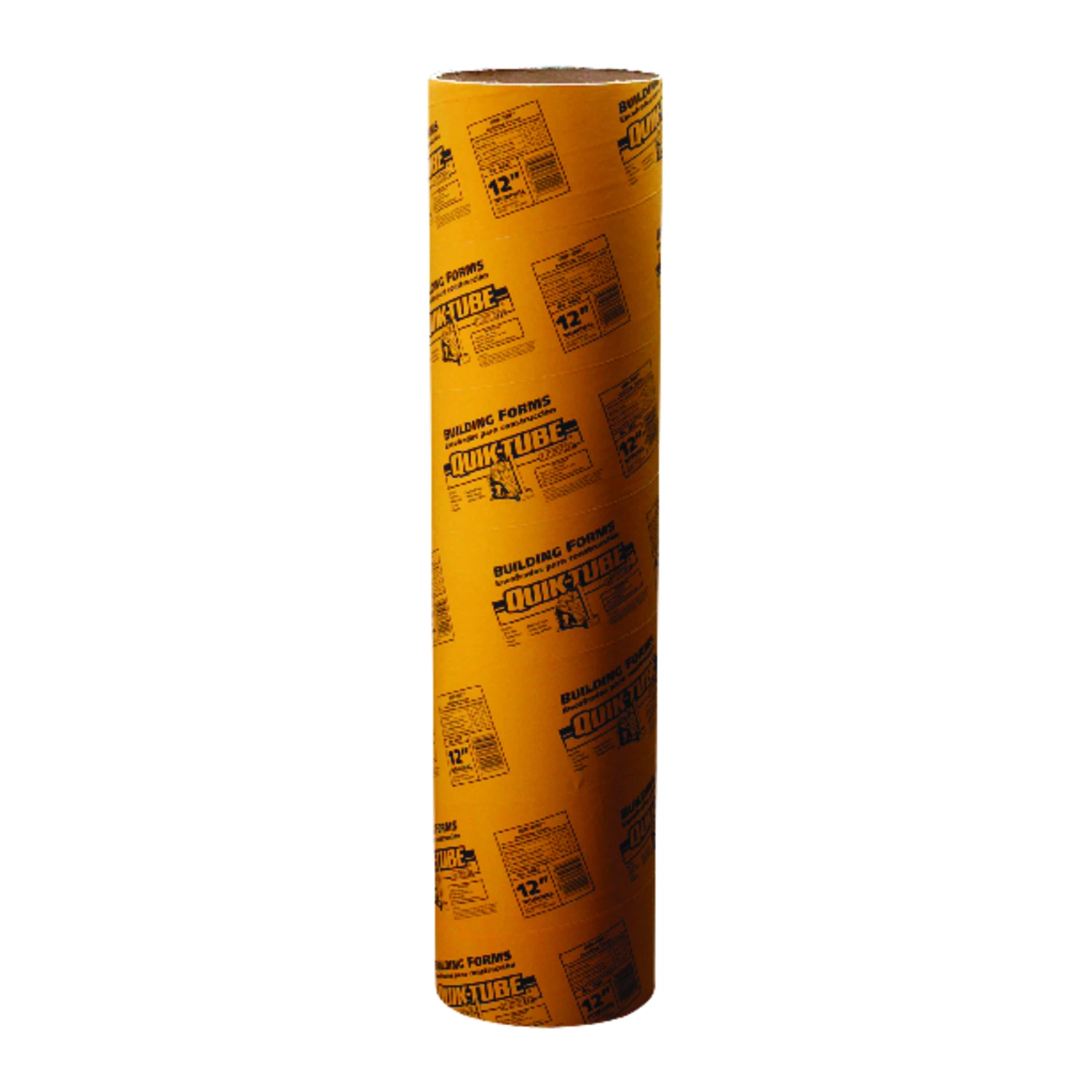 Quiktube Concrete Forming Tube, 12 Inch Diameter By 4 Foot Length