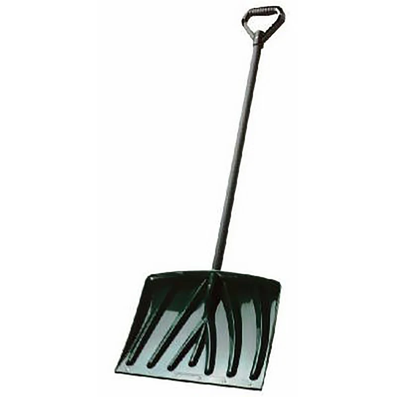 18 Inch Black Polyethylene Snow Shovel With Ergonomic D-grip Handle