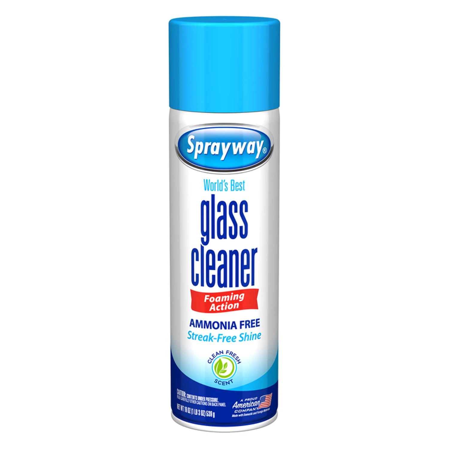 Glass Cleaner Aerosol Spray, 19 Ounce Can For Streak-free Cleaning