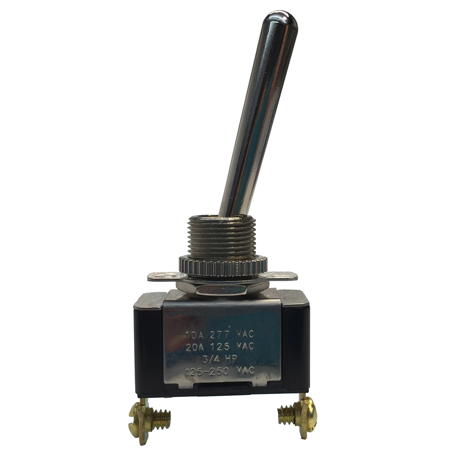 Toggle Switch, Single-pole/single-throw, 20a/125v, 3/4-hp
