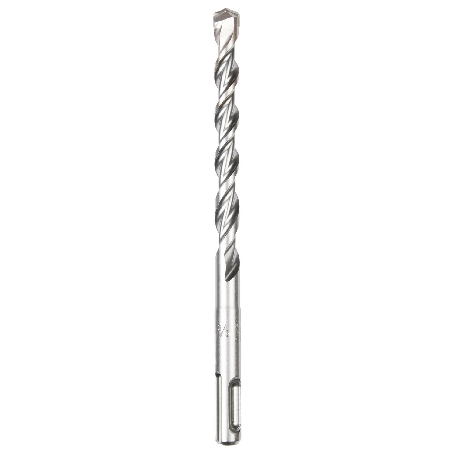 2-cutter Sds Plus Rotary Hammer Drill Bit, 3/8 Inch Diameter By 4 Inch Length By 6 Inch Overall Length