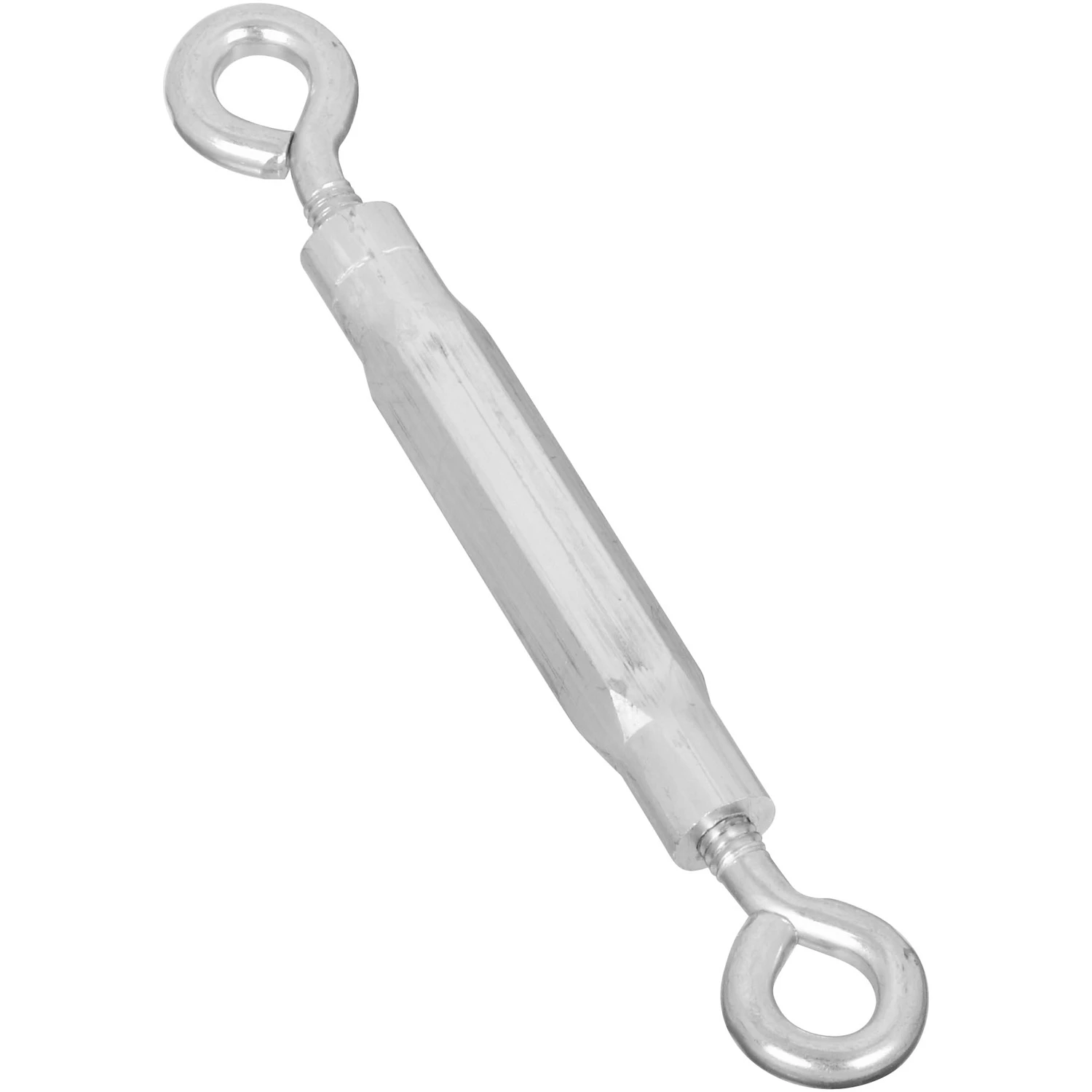 Zinc Plated Eye And Turnbuckle, 7/32 Inch Diameter By 6 And 1/2 Inch Length