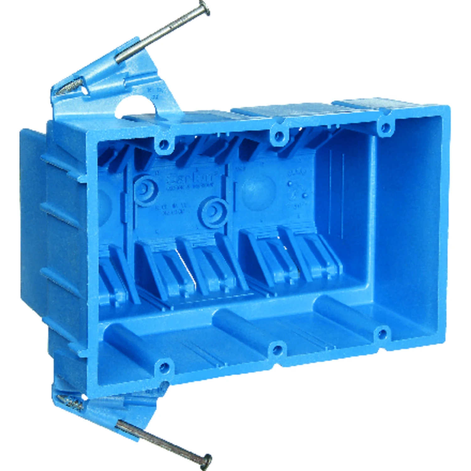 Superblue Three Gang New Work Hard Body Electrical Wiring Box