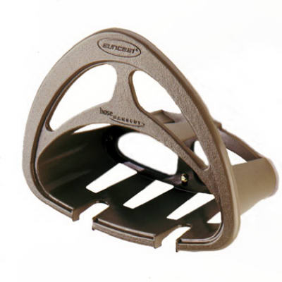 Wall-mount Hose Hanger In Taupe Color, Holds Up To 150 Feet Of 5/8 Inch Hose