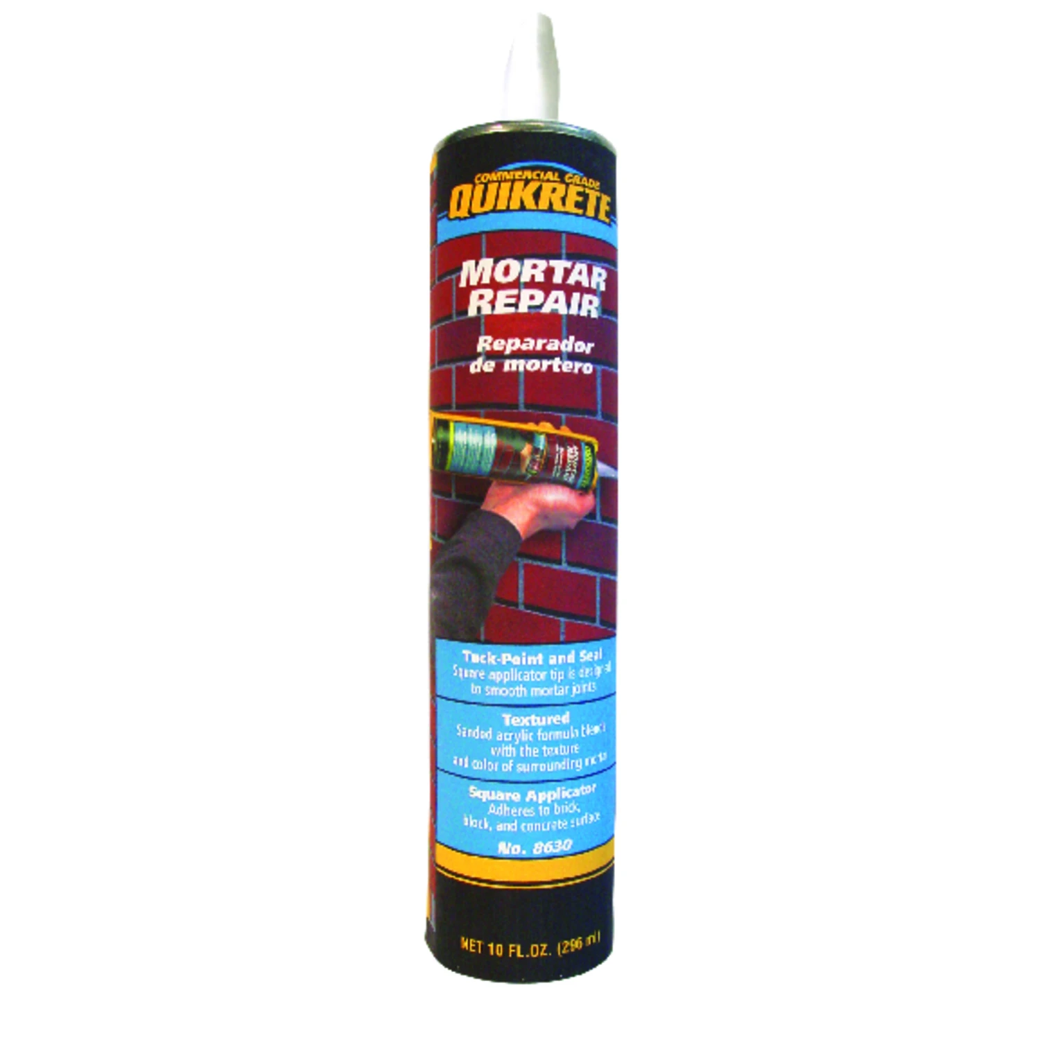 Mortar Repair, 10 Ounce Tube For Concrete And Masonry Crack Filling