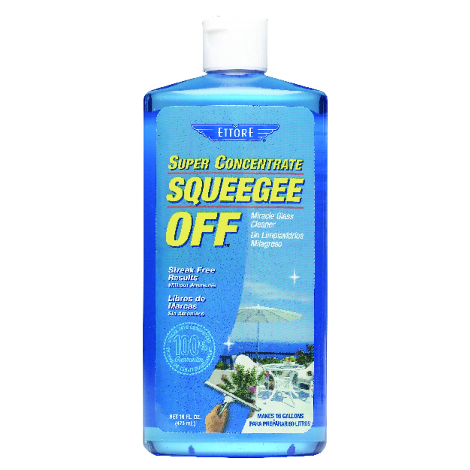 Squeegee Off Window Cleaner 16 Ounce Concentrate Bottle