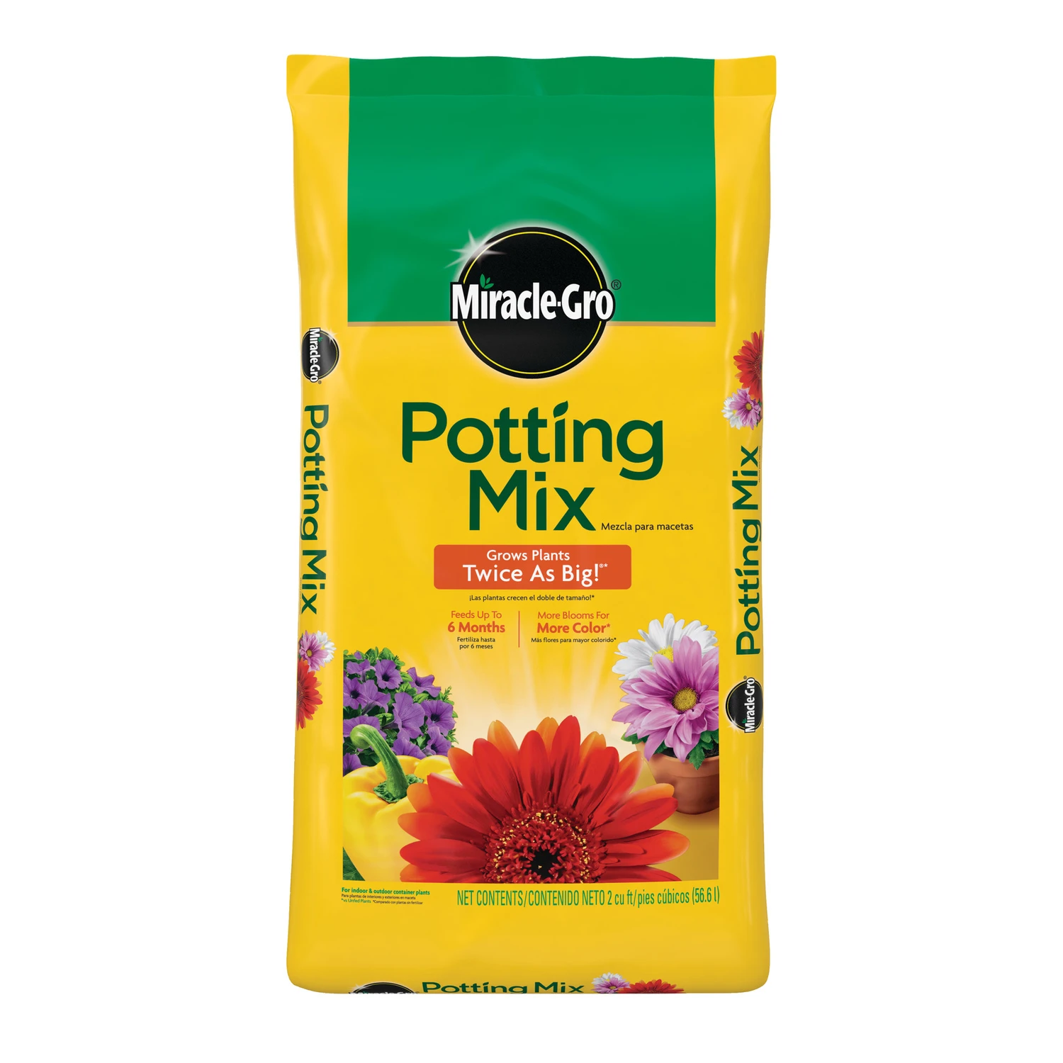 Premium Potting Mix, 2 Cubic Feet, High Quality Soil For Container Gardening