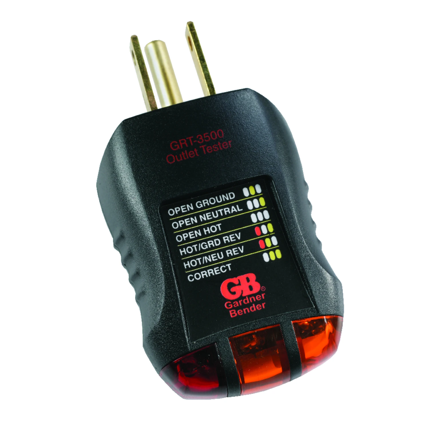 Electrical Outlet Receptacle Tester For Grounding And Wiring Fault Detection