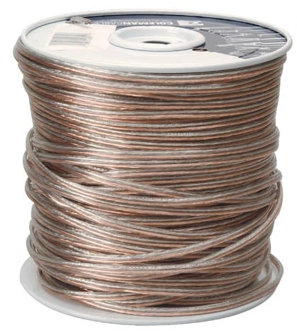 Clear Speaker Wire 24 Gauge 2 Conductor 500 Feet Roll