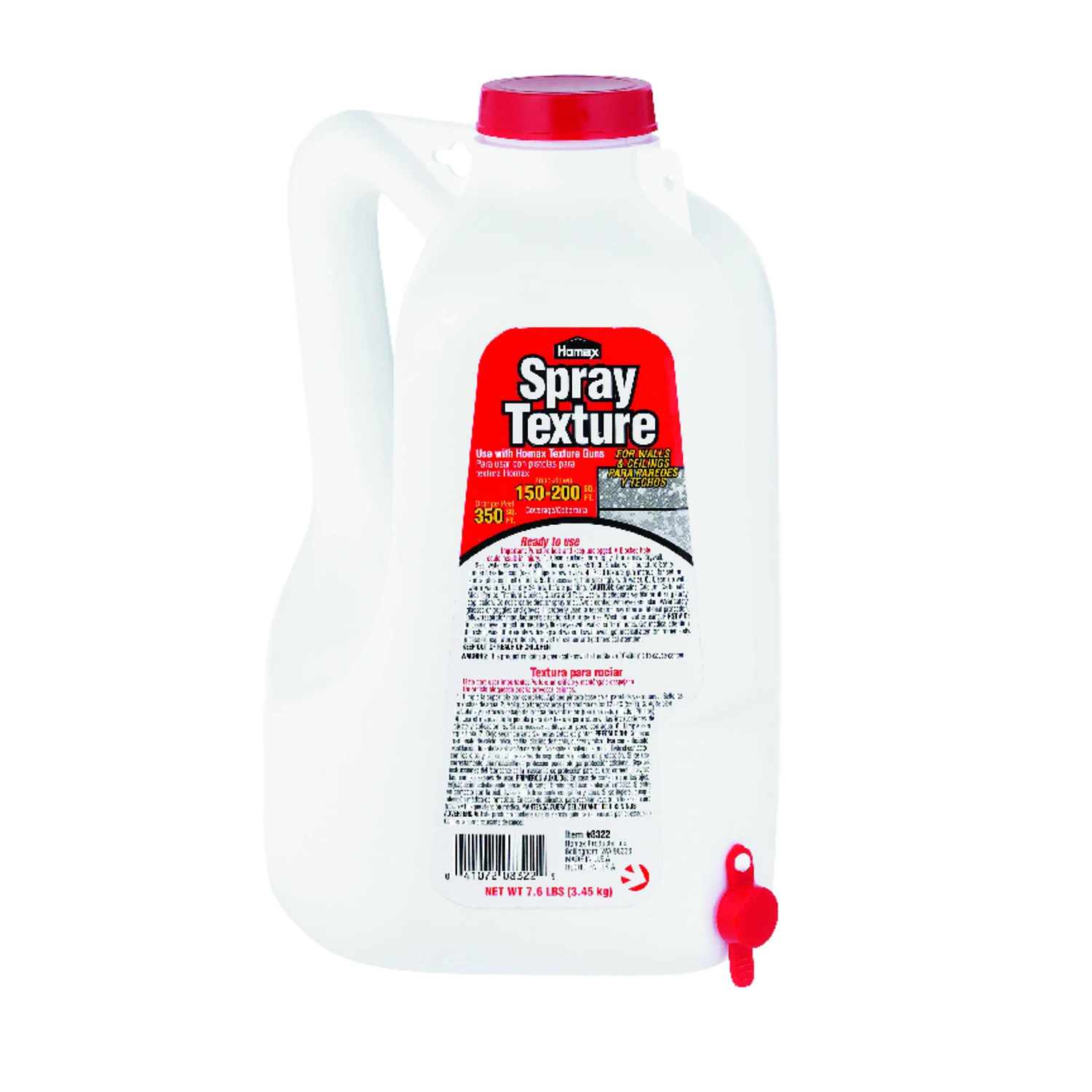 Pre-mixed Wall And Ceiling Texture, 2.2 Liter Container