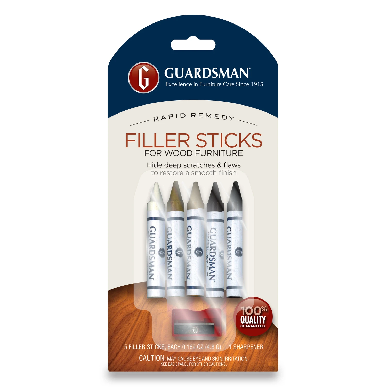 Wood Filler Sticks With Sharpener, 5-pk.