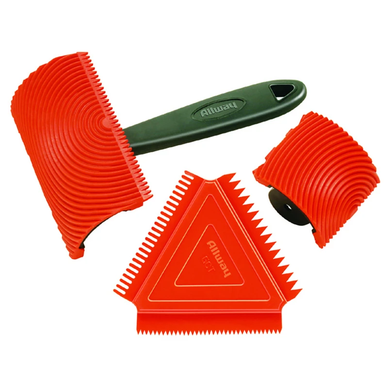 Allway Red Plastic Wood Graining Set
