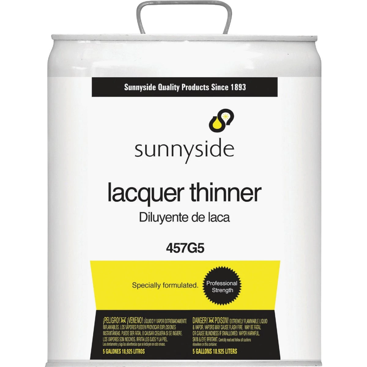 Lacquer Thinner, 5 Gallon Container, High Purity Solvent For Paint And Varnish Thinning