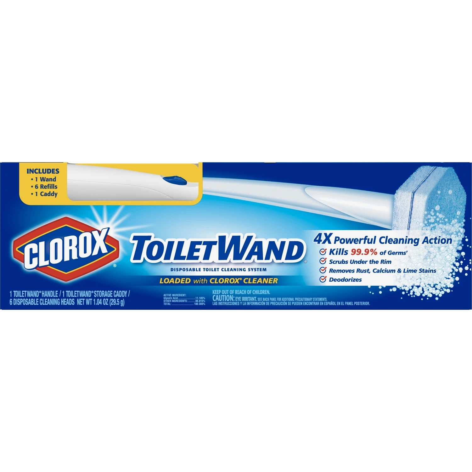 Toilet Wand Starter Kit With Caddy For Easy Toilet Cleaning