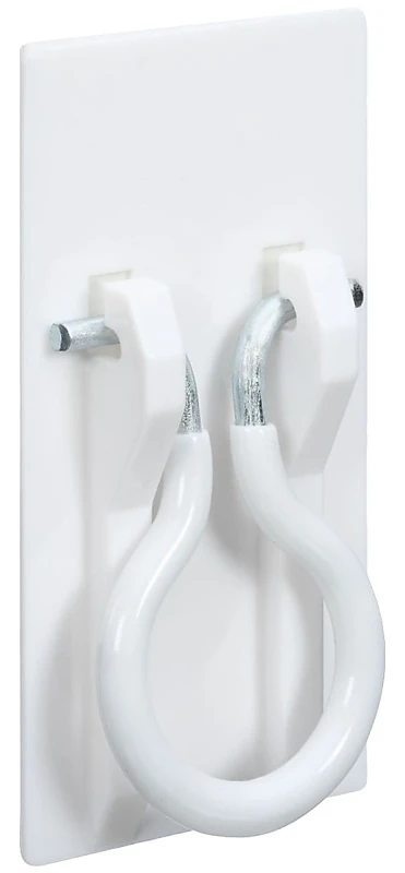 N308-304 Self-adhesive Broom And Mop Holder, White