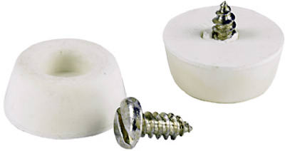 4-pack 7/8-inch White Bumpers