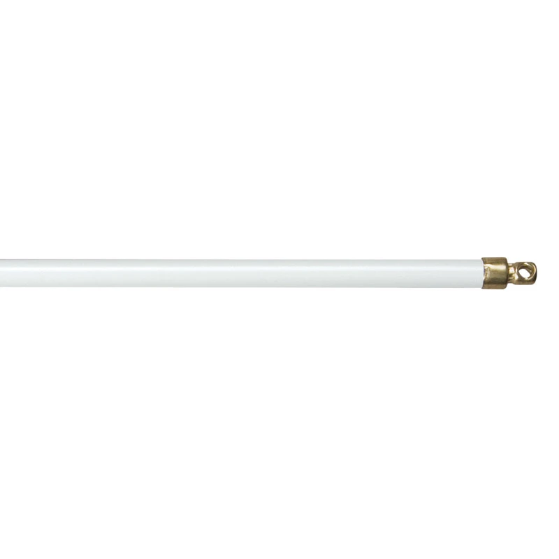 White Swivel End Sash Rod Adjustable From 5/16 Inch By 11 To 19 Inch